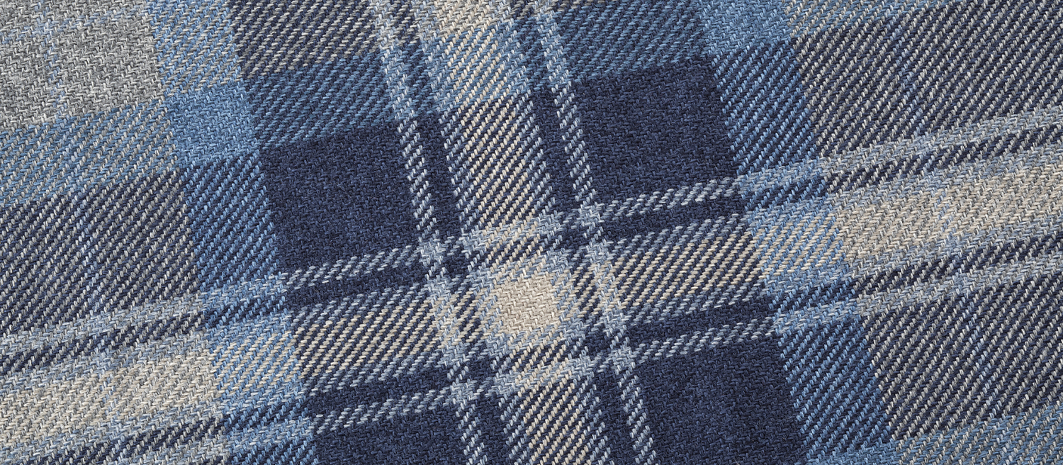 Dog Beds in Signature Tartan Blue-Grey-Navy